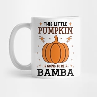 Bamba Little Pumpkin Pregnancy Announcement Halloween Mug
